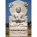 Best Selling White Stone Japanese Sitting Buddha Statue